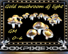 Gold mushroom dj light