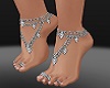 E* Feet Chain Silver V2