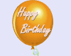 Birthday Gold Balloons
