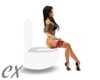 CX White Toilet
