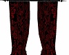 Black and Red Curtains