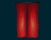 red animated curtain