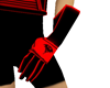 red black saiyan glove L