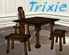 Wooden Table/Stools