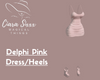 Delphi Pink Dress/Heels