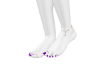 purple toe nails feet