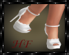 ^HF^ White Lace Heels