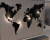 Ap. Lamps Map Wall