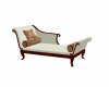 White chaise long wood