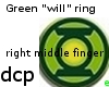 [dcp] green will ring rm