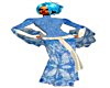 Blue Medieval Dress V5