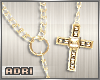 ~A: Gold'Cross Necklace