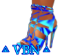 Strappy heels BlueTurquo
