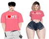 Pink love couple M