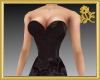 Goldi Black Floral Gown