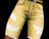 Faded Yellow Jean Shorts