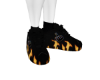 burning shoes