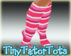 Tall Pink Stripe Socks