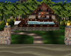 summer house night beach