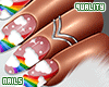 q. Lucky Rainbow Nails S