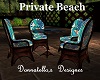 private beach table chat
