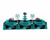 Teal/Black Buffet