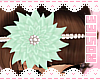 ✿ mint flower band