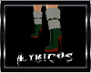 |Ly|Green Fur boots xmas