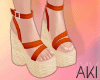 Aki Wedge Sandals OR