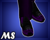 MS Satin Shoes Purple