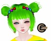 (E) Hair Clip Rainbow
