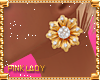 <P>Gold Flower Earrings