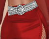 E* Red Crystal Skirt RL