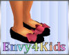Kids Black Red Shoes