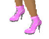 Pink ankle boots