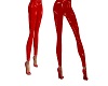 Wetlook Red Latex Jeans