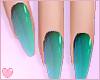 Turquoise Round Nails