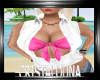 Wh open shirt pk bikini