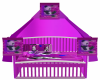 Girls Purple Panda Crib