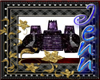 Purple abstract thrones
