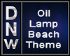 Oil Lamp Beach Theme