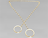 Double Ring GoldNecklace