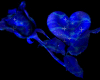 blue heart & rose