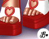 B♥ Valentine Heels Wht