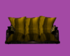 Brown Gold Cuddle Couch
