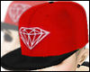 Diamond. Red Snapback