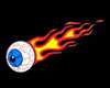 Male flaming eye tee
