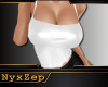 ! SEXY WHITE SILKY TOP