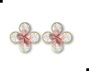 Pink Frangipani Earrings