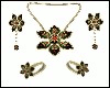 Poinsettia Jewelry Set